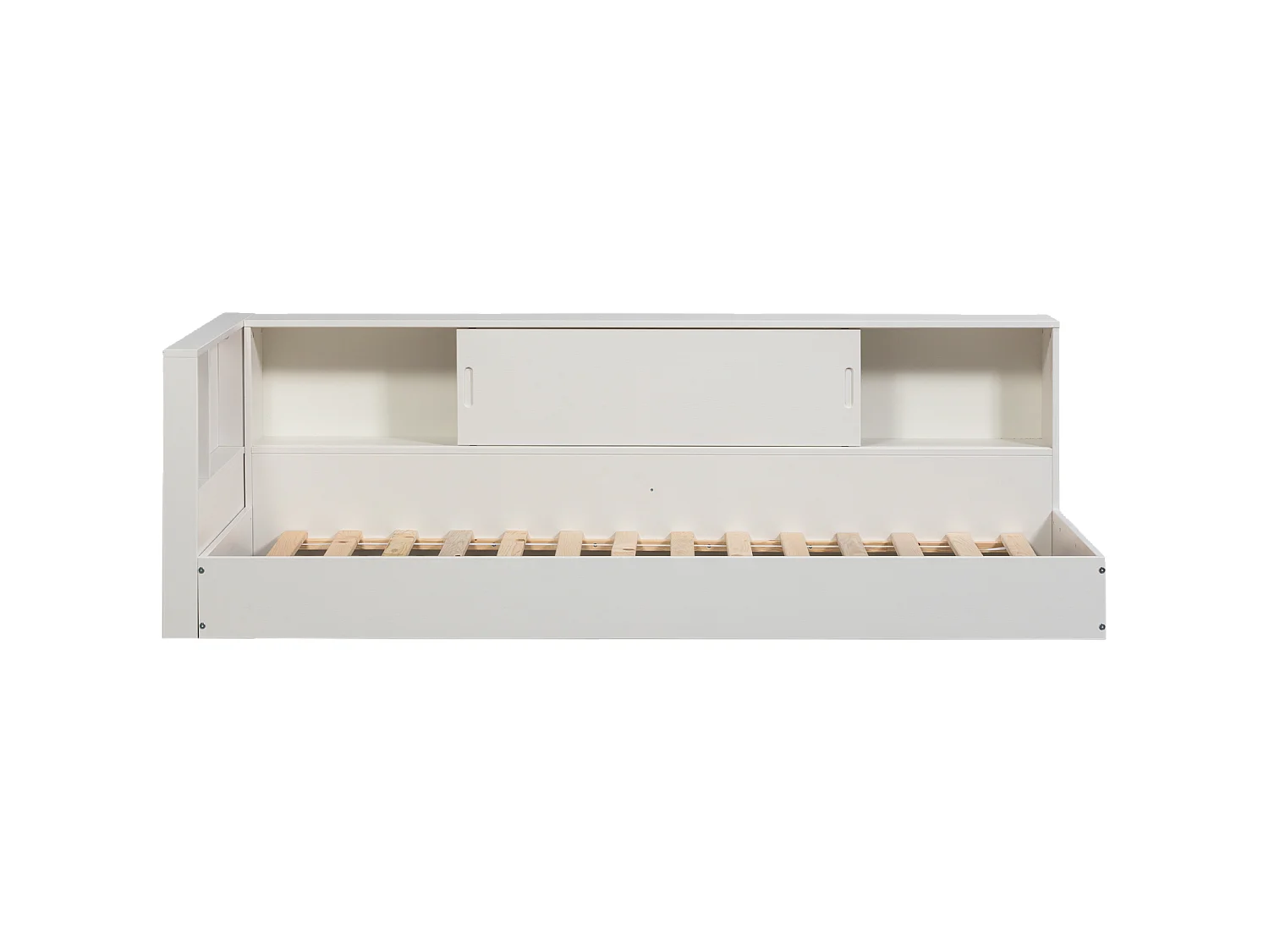 Lit banquette d'angle droite avec rangement CARTER