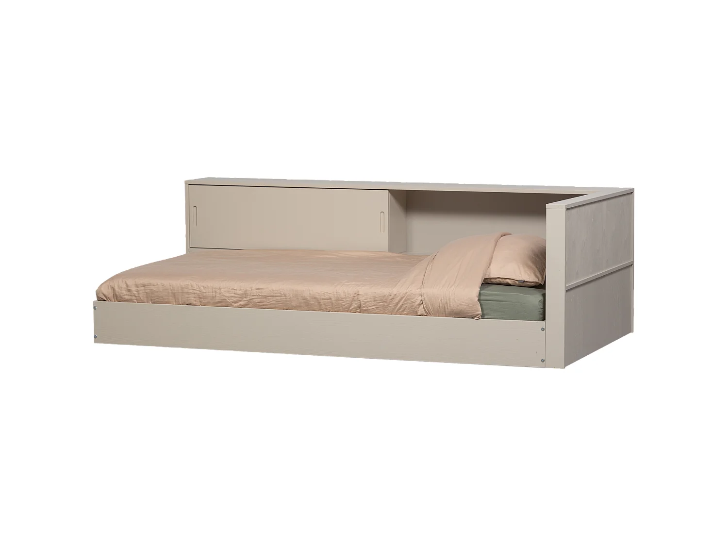 Lit banquette d'angle gauche avec rangement CARTER