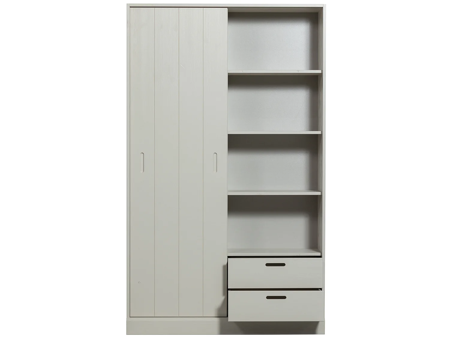 Armoire 1 porte coulissante en pin MILA