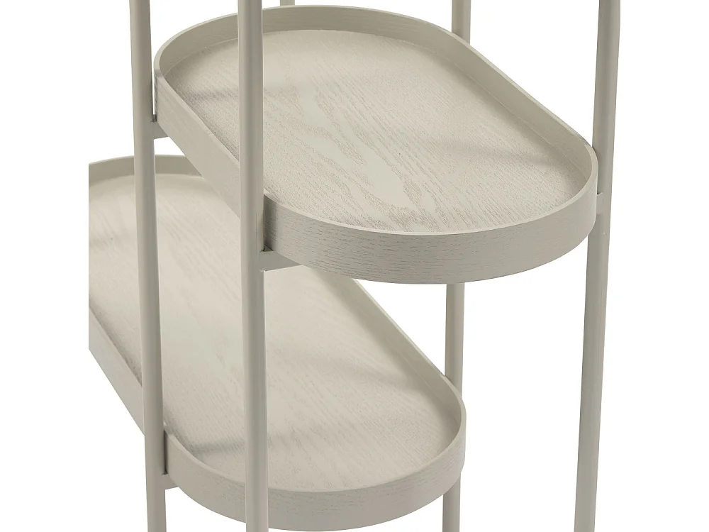 Table d'appoint en aluminium et bois NOAN