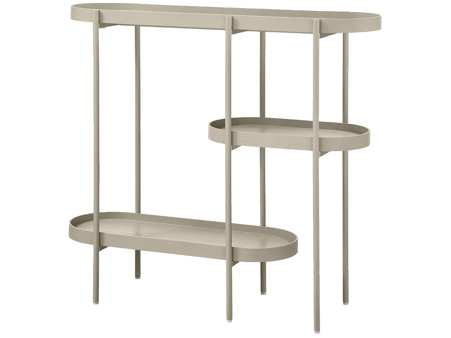 Table d'appoint en aluminium et bois NOAN