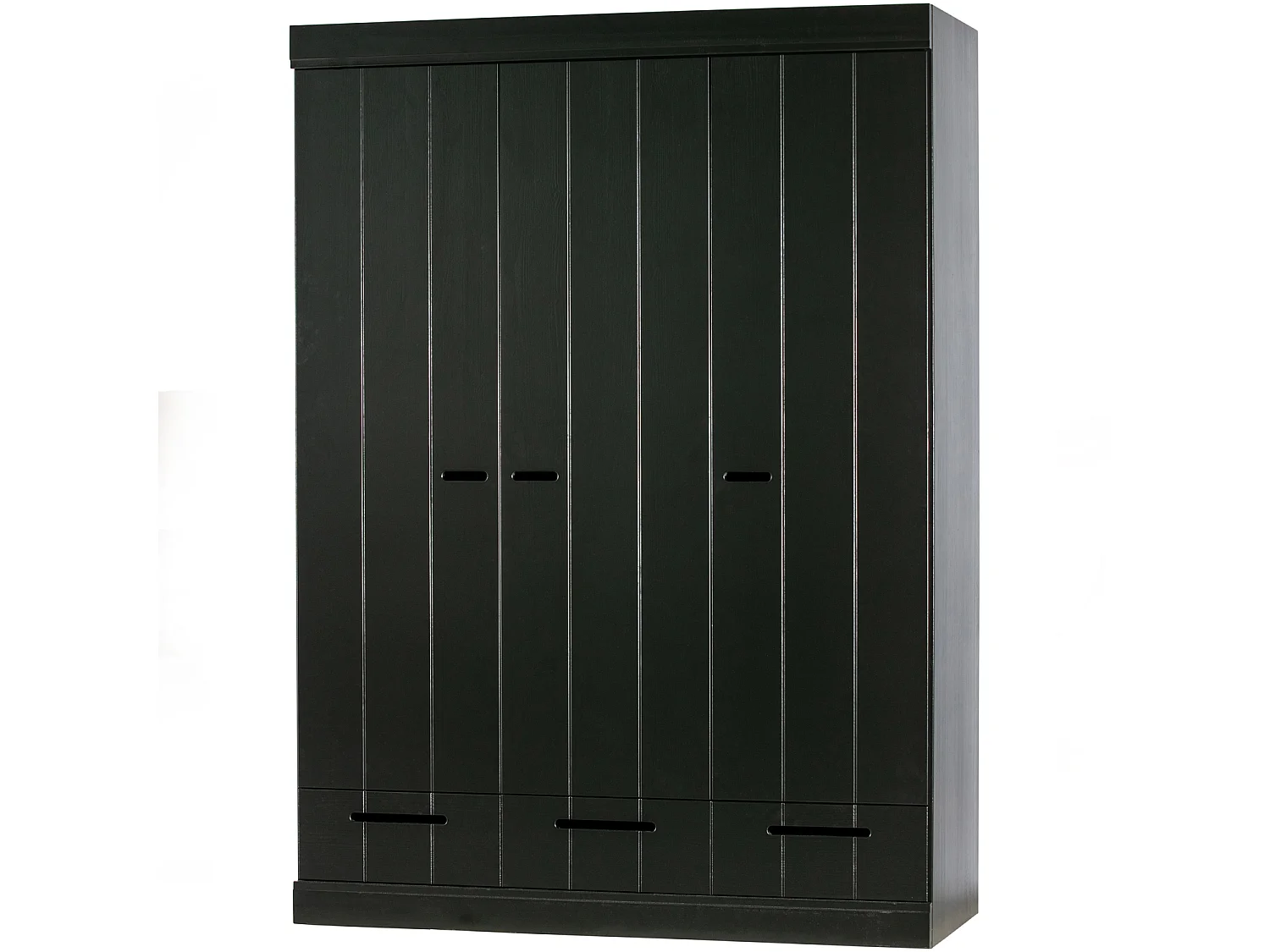 Armoire 3 portes et 3 tiroirs en pin CONNECT