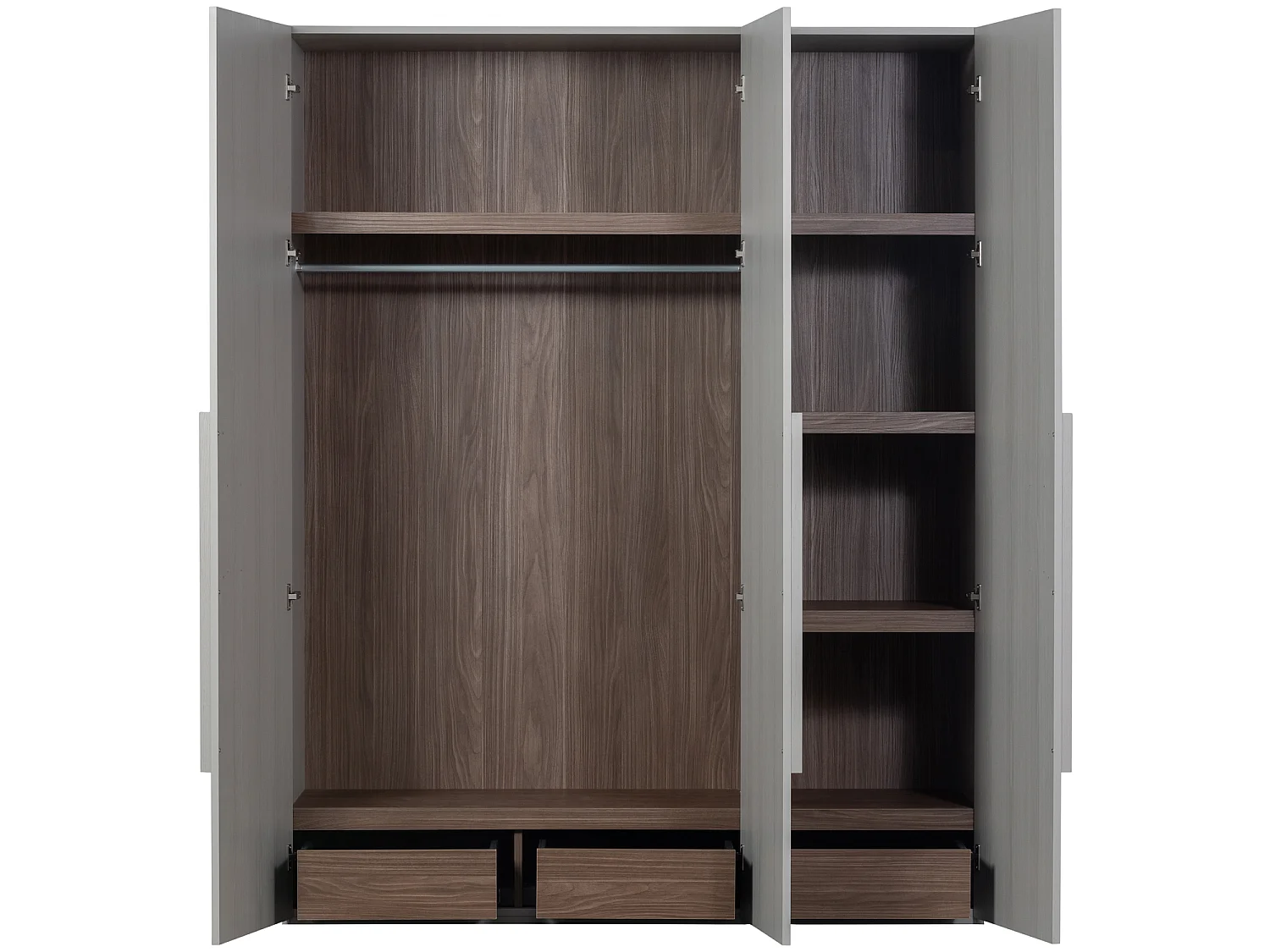 Armoire 3 portes en pin RENS