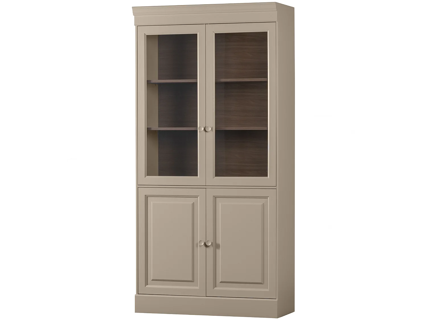 Vitrine 4 portes en pin CHOW