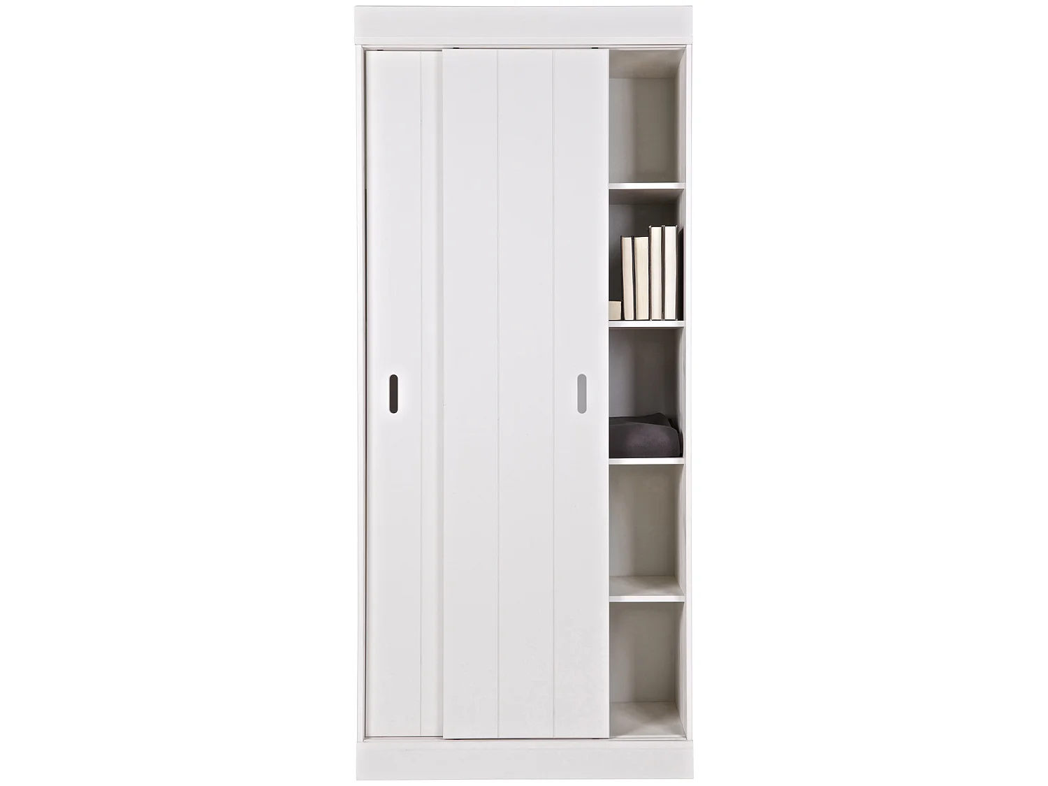 Armoire 2 portes coulissantes en pin ROW