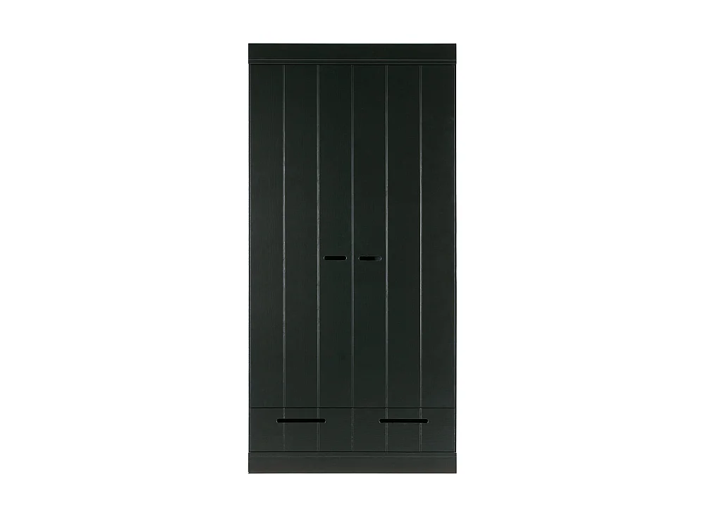 Armoire 2 portes et 2 tiroirs en pin CONNECT