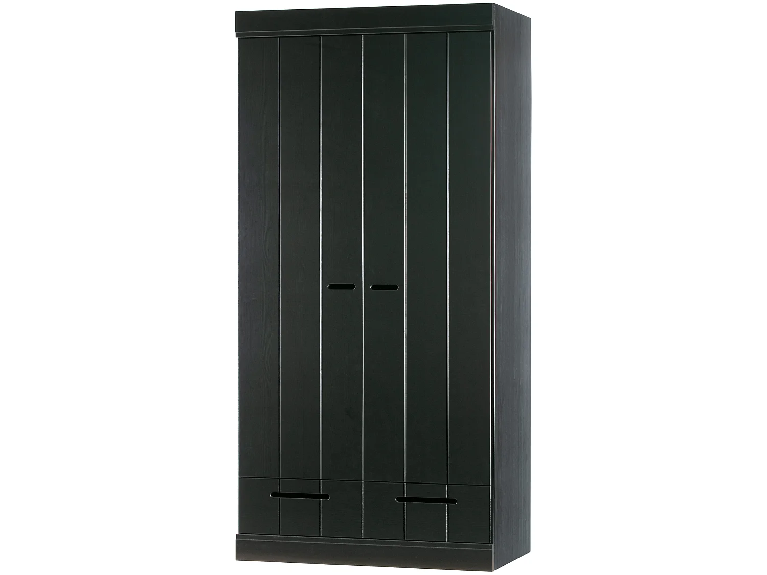 Armoire 2 portes et 2 tiroirs en pin CONNECT