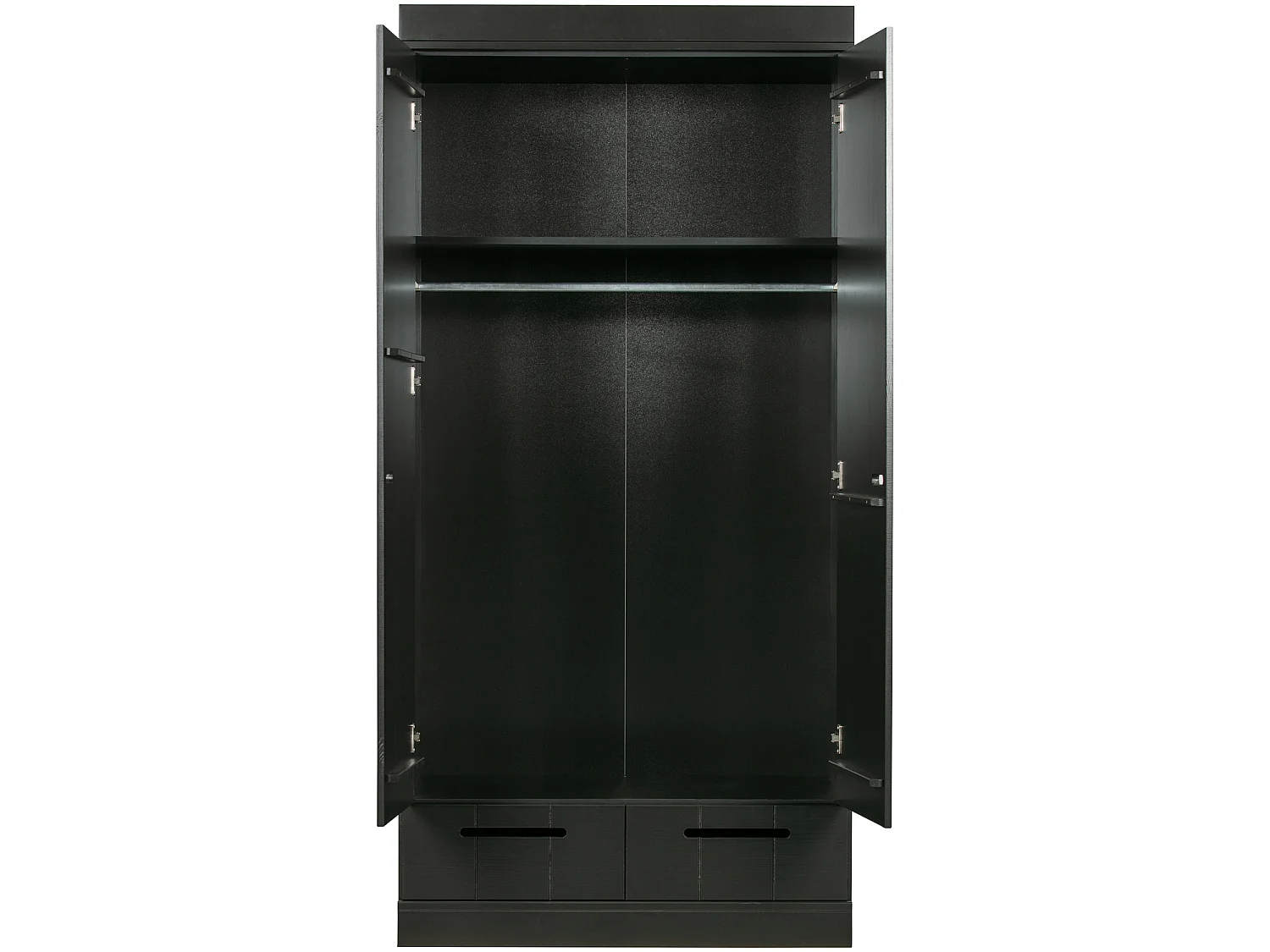 Armoire 2 portes et 2 tiroirs en pin CONNECT