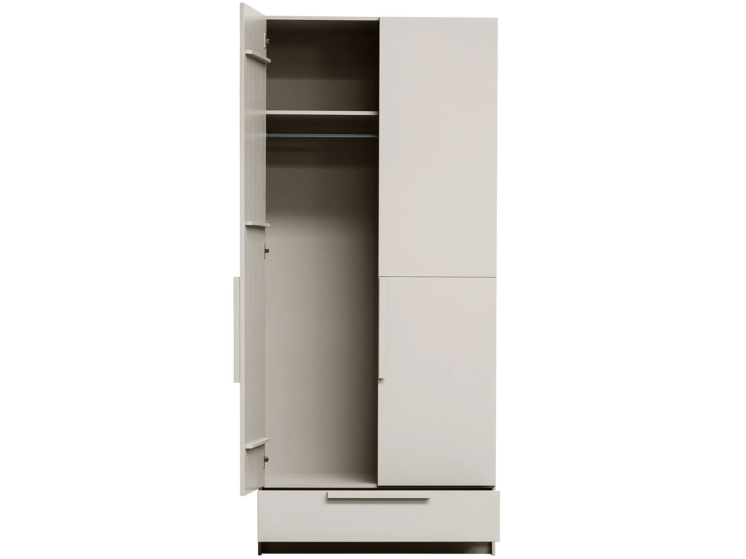 Armoire 2 portes et 1 tiroir en pin PURE