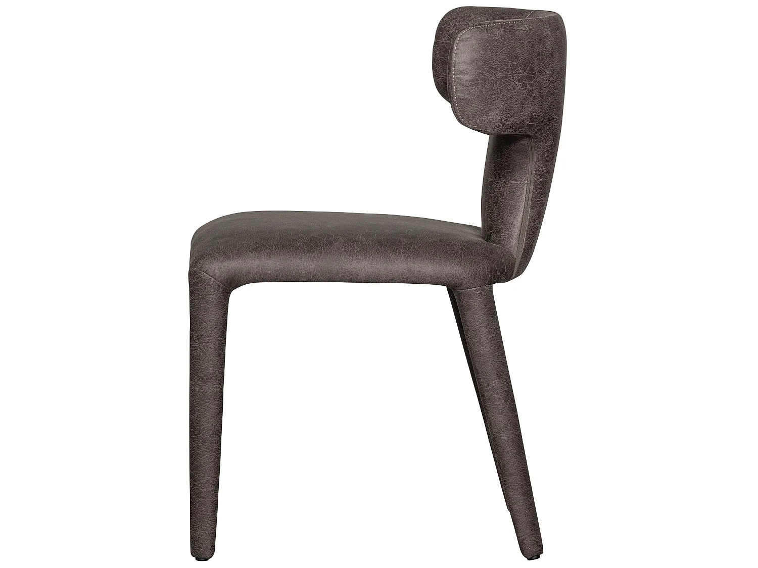 Lot de 2 chaises de table en similicuir PERMIT