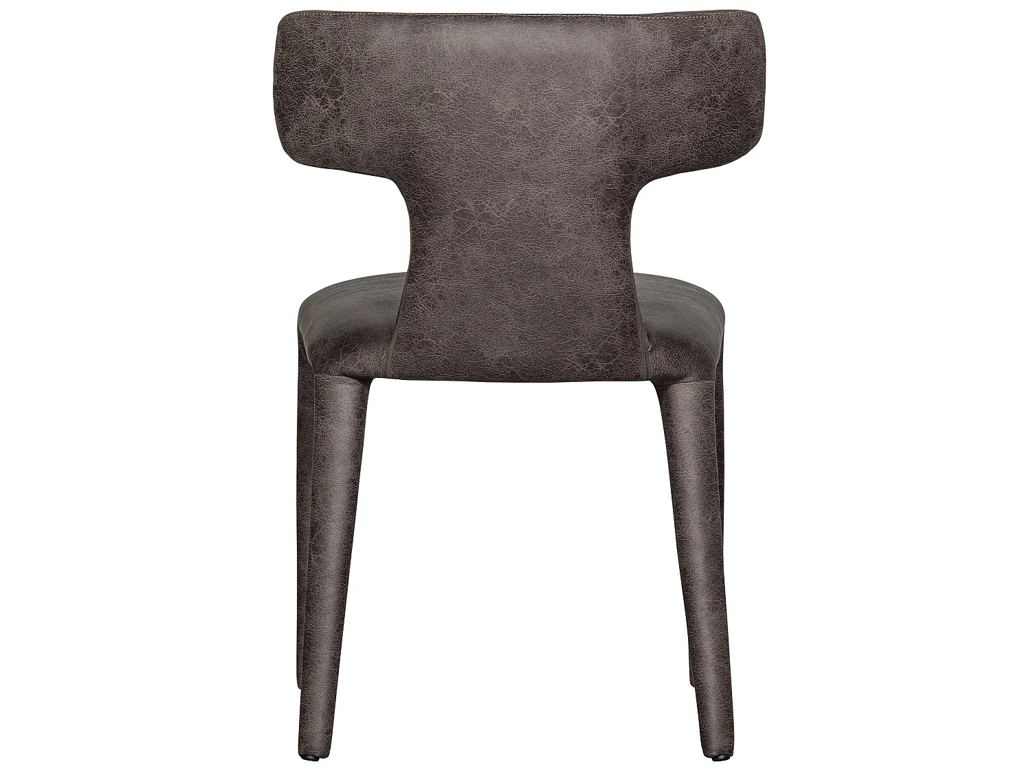 Lot de 2 chaises de table en similicuir PERMIT