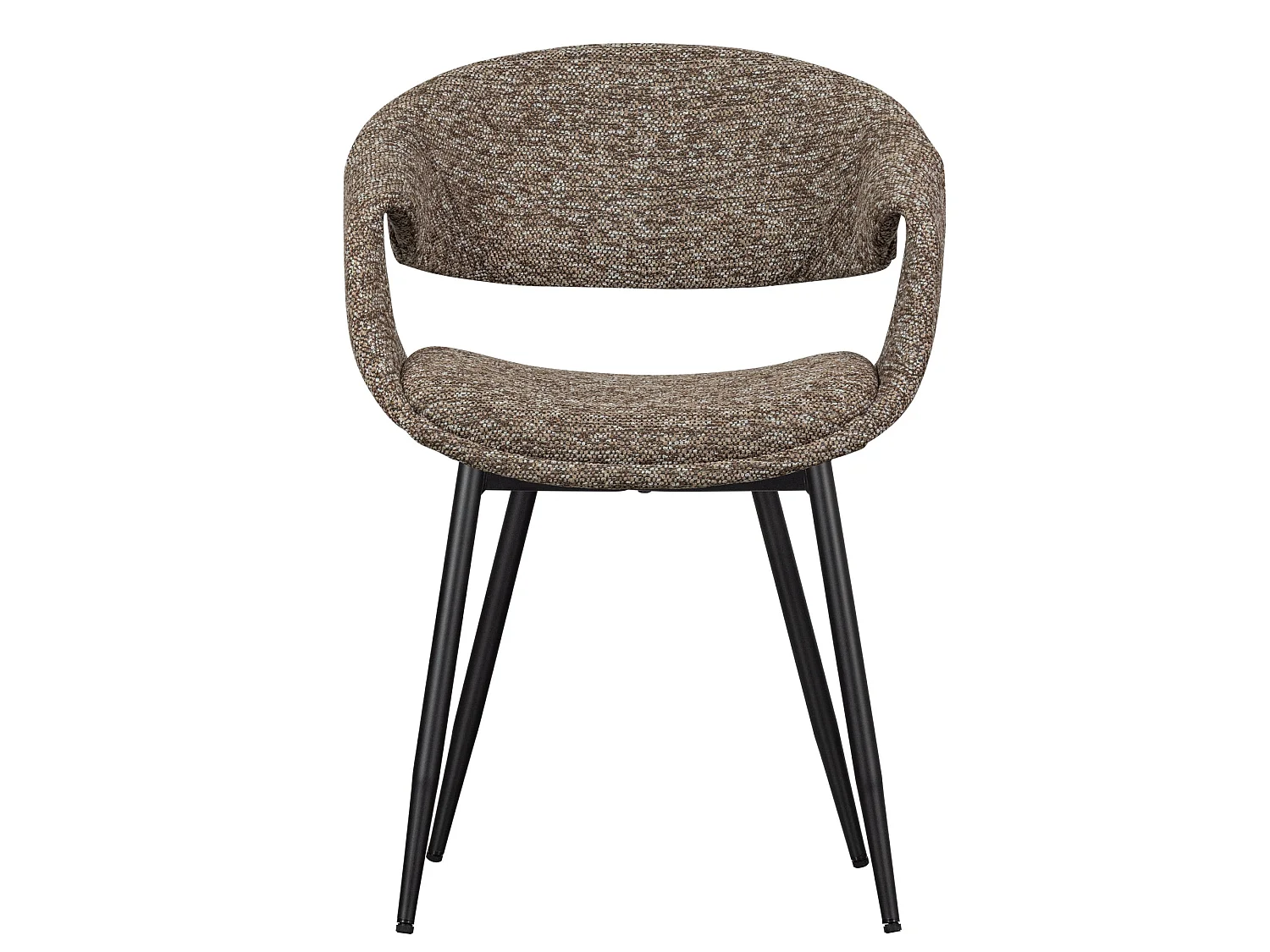 Lot de 2 chaises de table en fer et polyester YOSSI