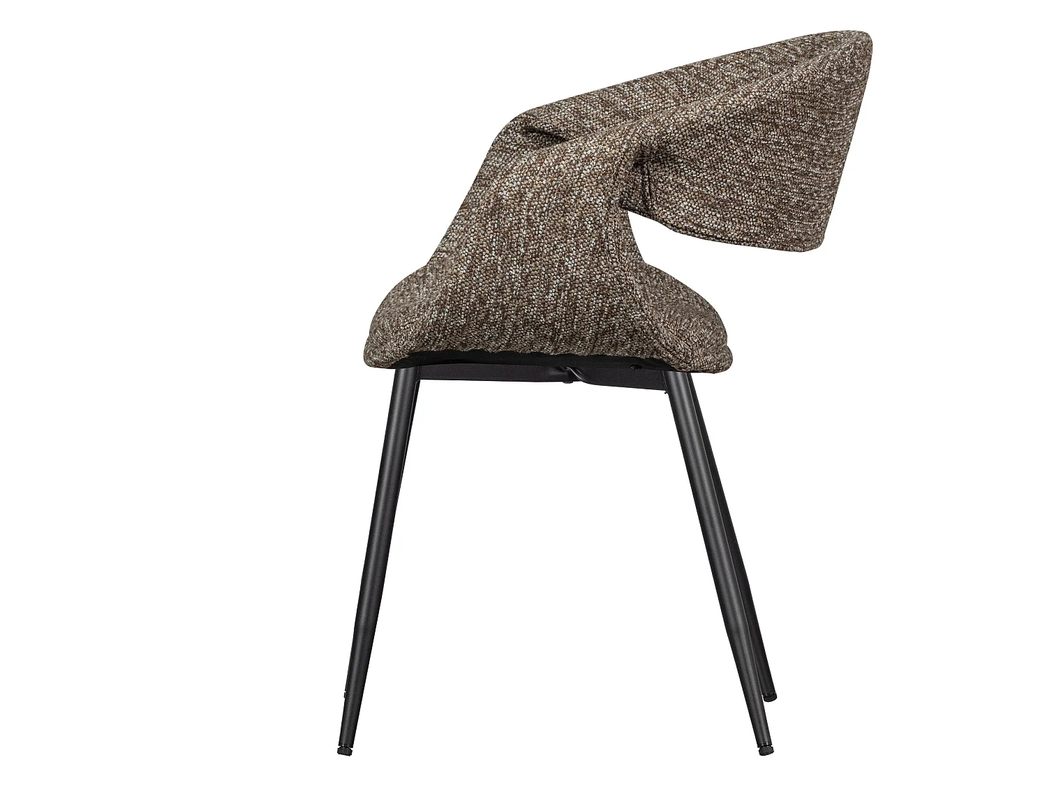 Lot de 2 chaises de table en fer et polyester YOSSI