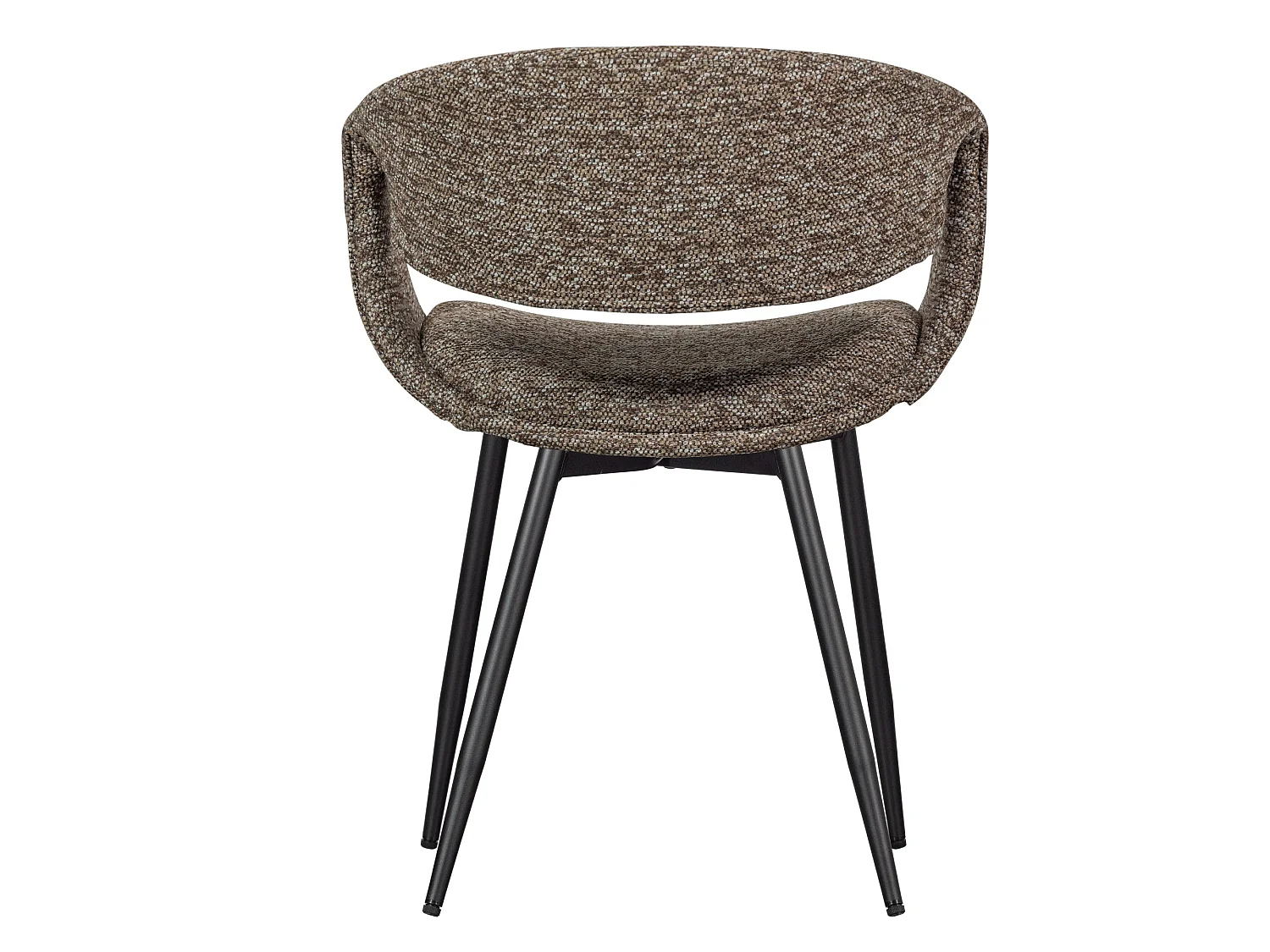 Lot de 2 chaises de table en fer et polyester YOSSI