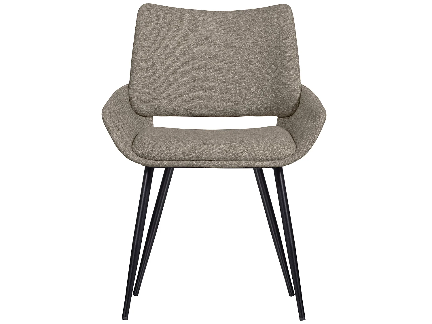 Lot de 2 chaises de table en tissu mélange PARADE