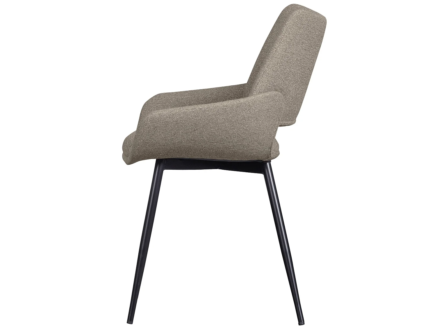 Lot de 2 chaises de table en tissu mélange PARADE