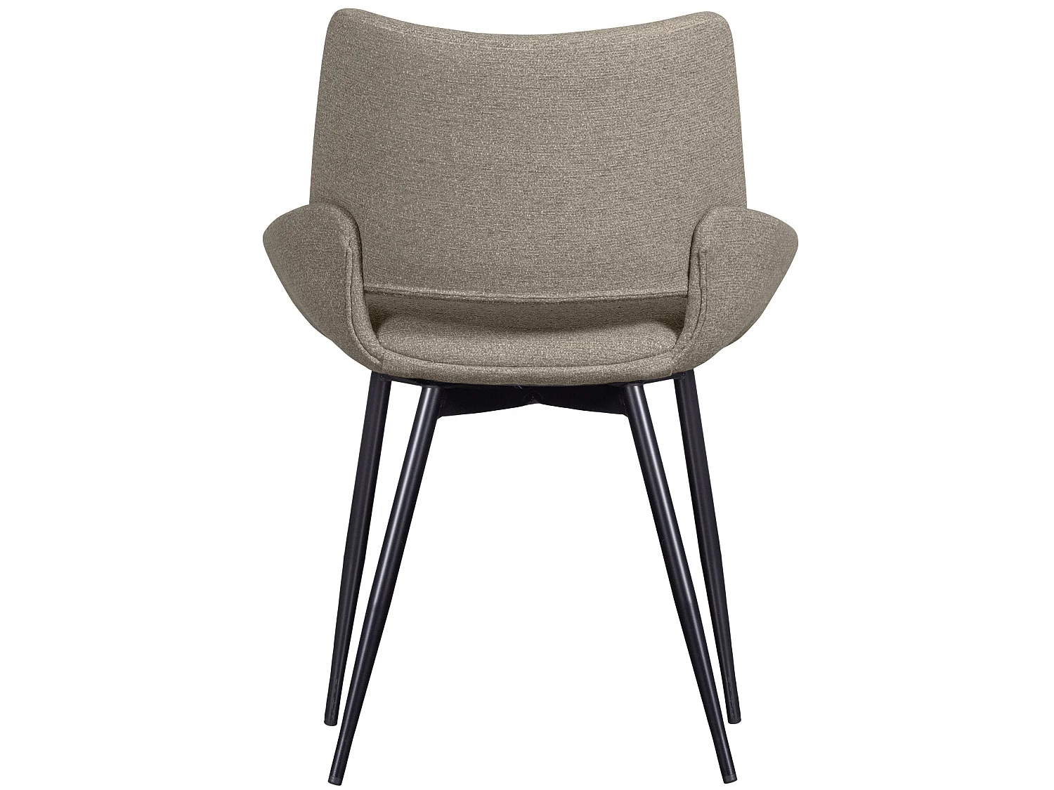 Lot de 2 chaises de table en tissu mélange PARADE