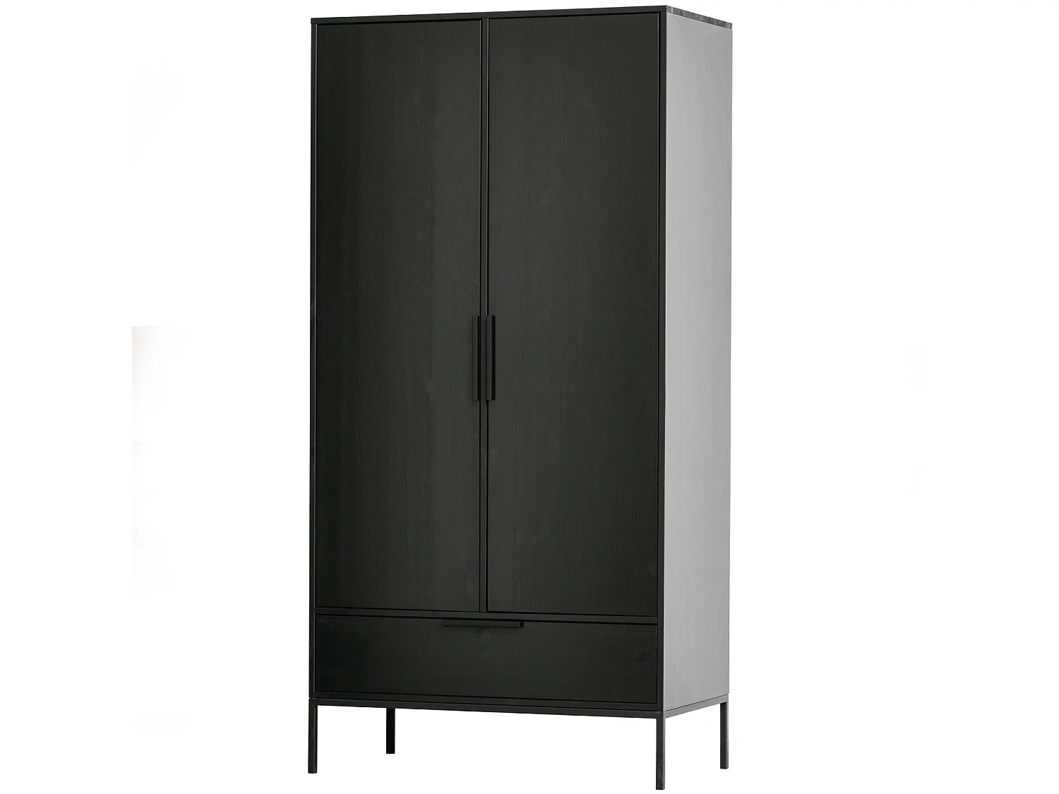Armoire 2 portes et 1 tiroir en pin ADAM