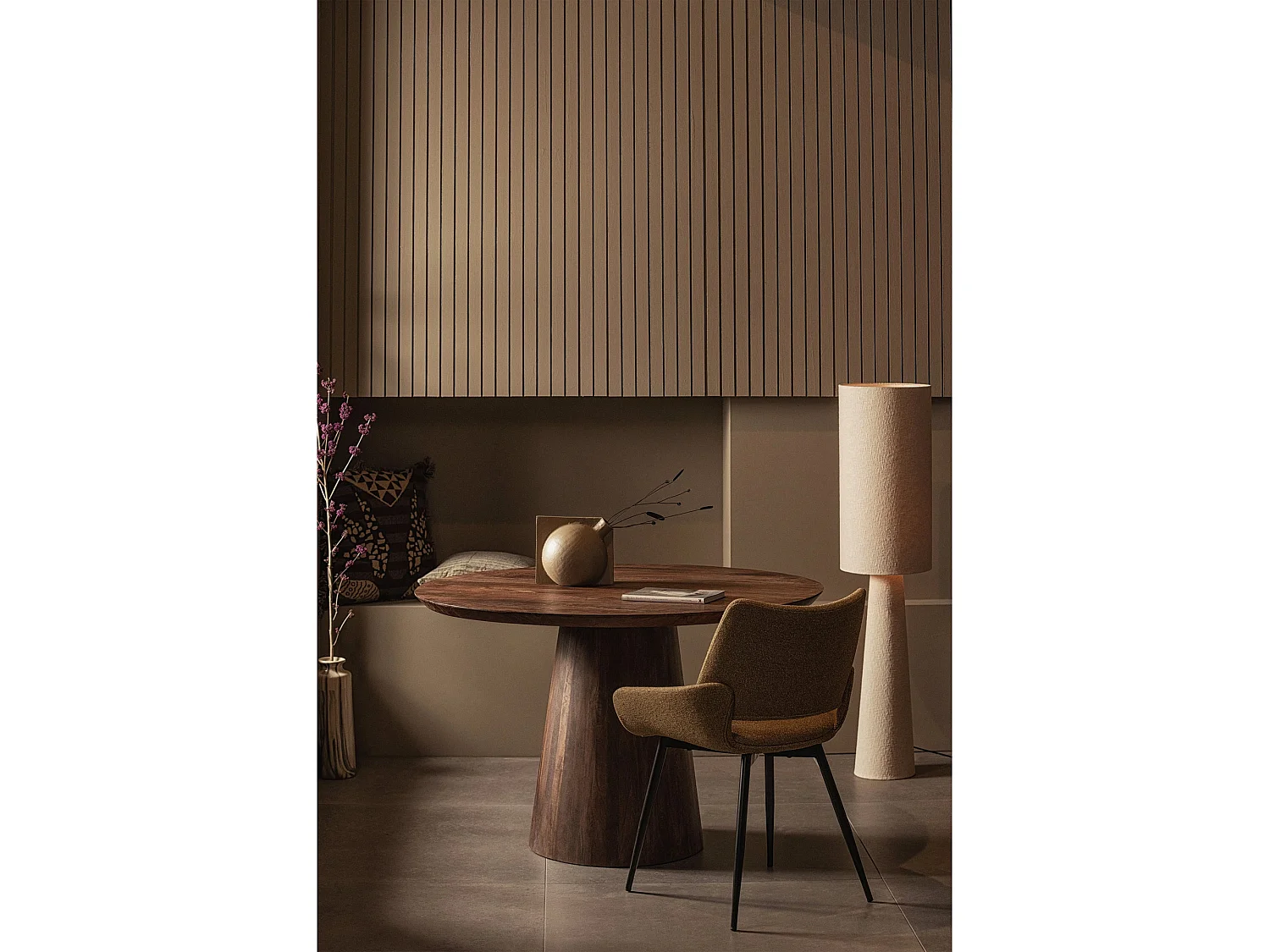 Lot de 2 chaises de table en tissu PARADE