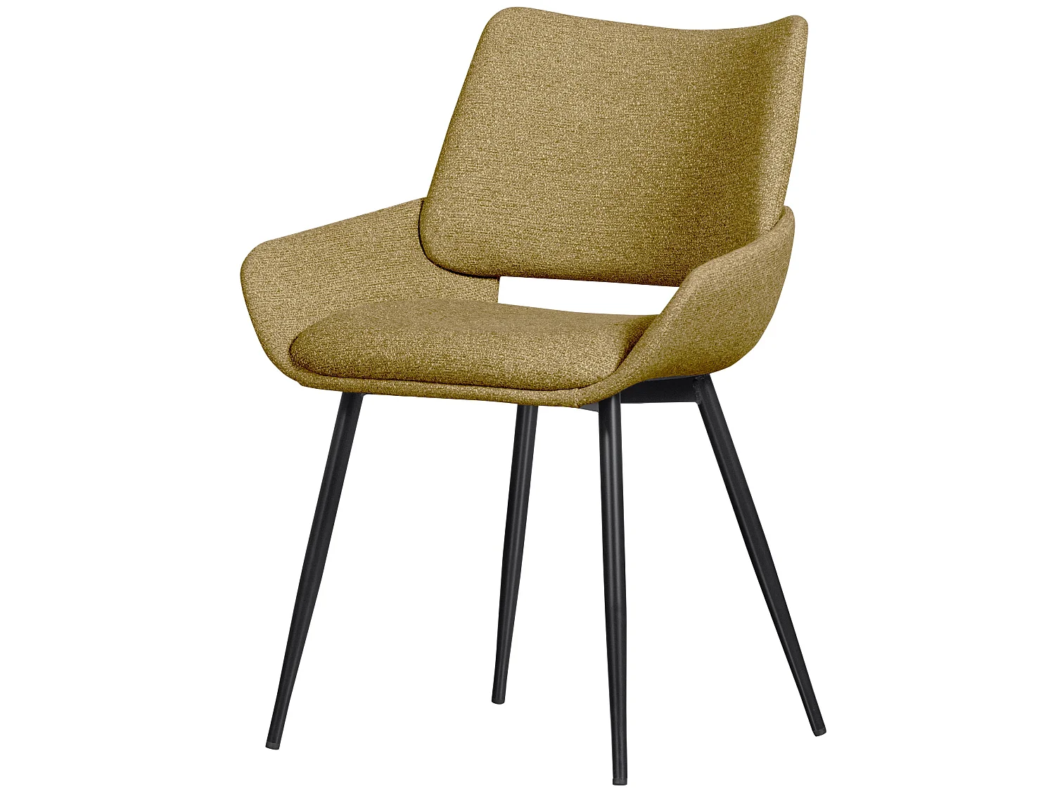 Lot de 2 chaises de table en tissu PARADE
