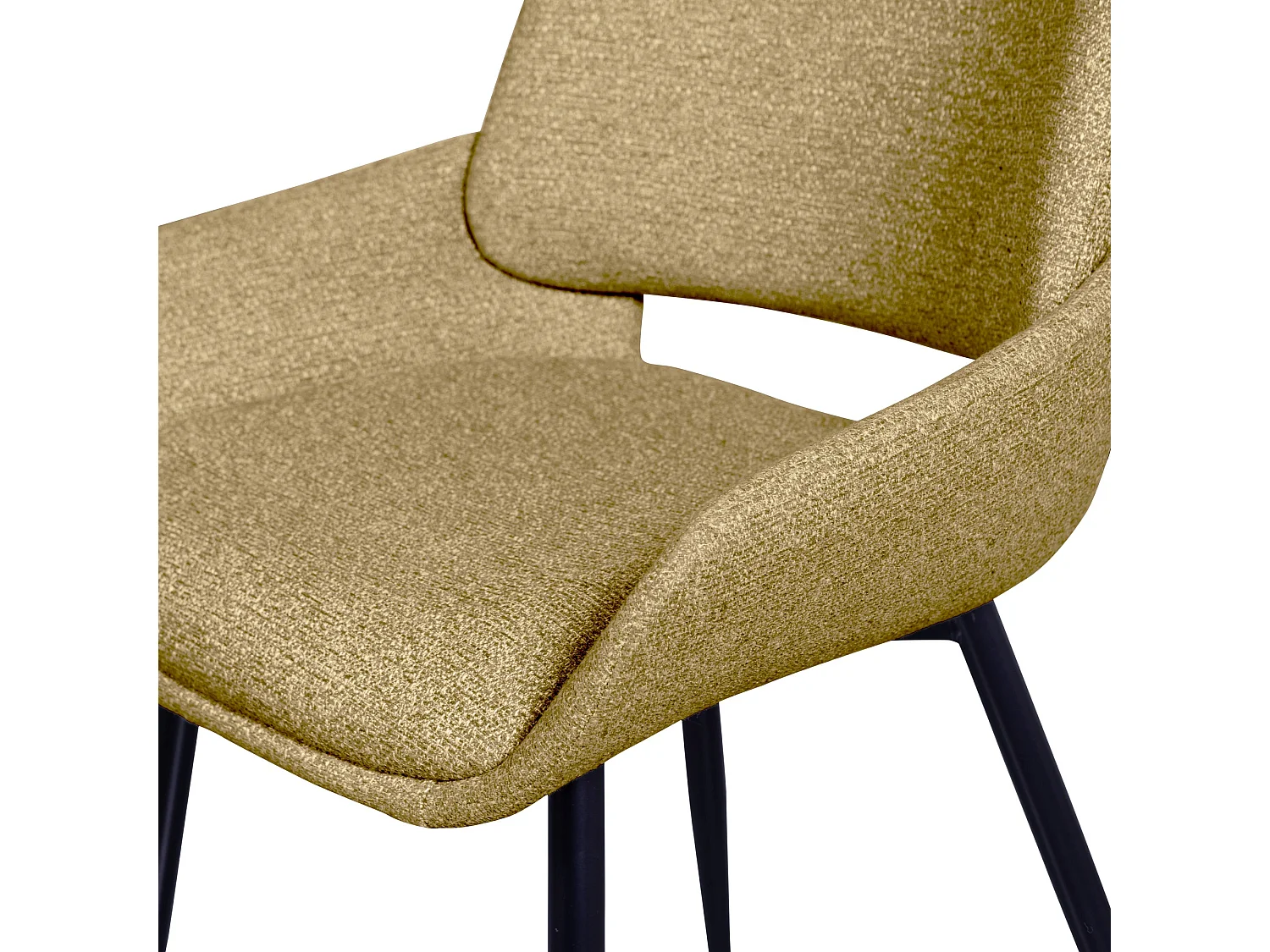 Lot de 2 chaises de table en tissu PARADE