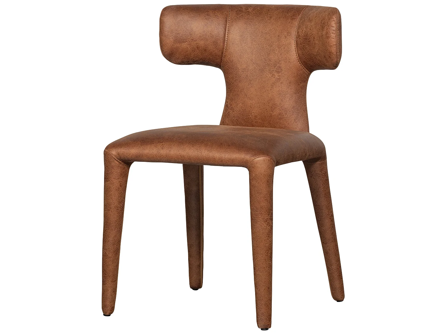 Lot de 2 chaises de table en similicuir PERMIT