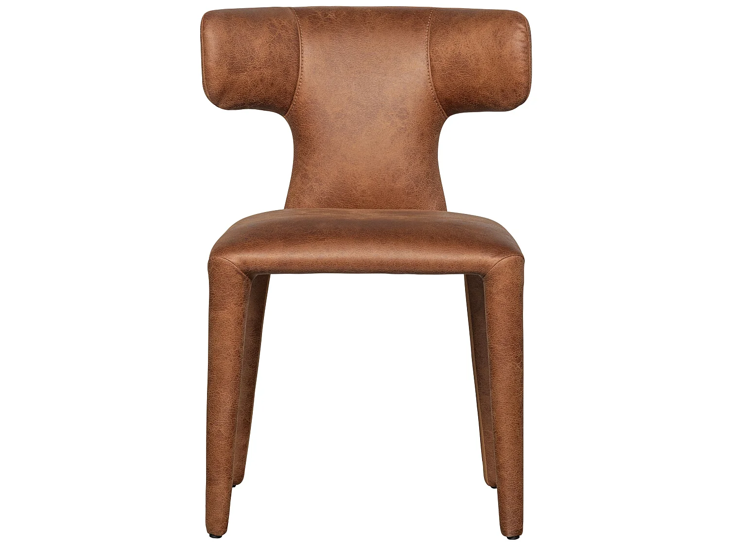 Lot de 2 chaises de table en similicuir PERMIT