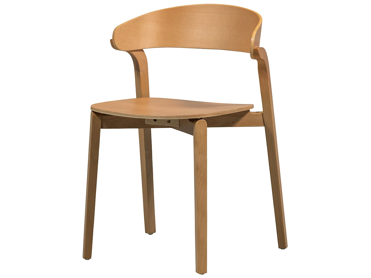 Lot de 2 chaises de salle à manger en frêne CRAS