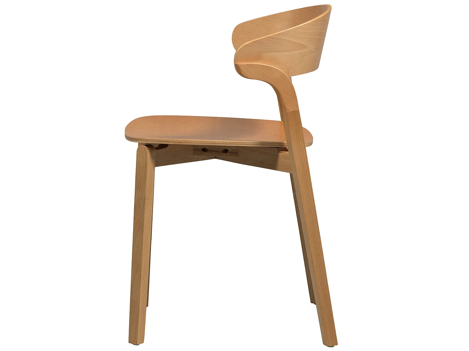 Lot de 2 chaises de salle à manger en frêne CRAS