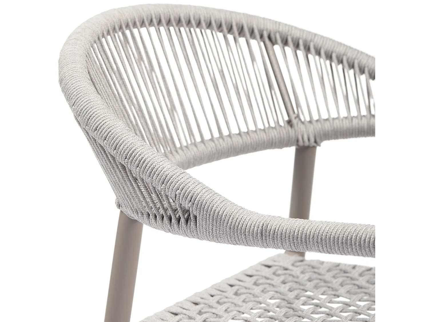 Chaise de jardin en corde et aluminium YELLOW