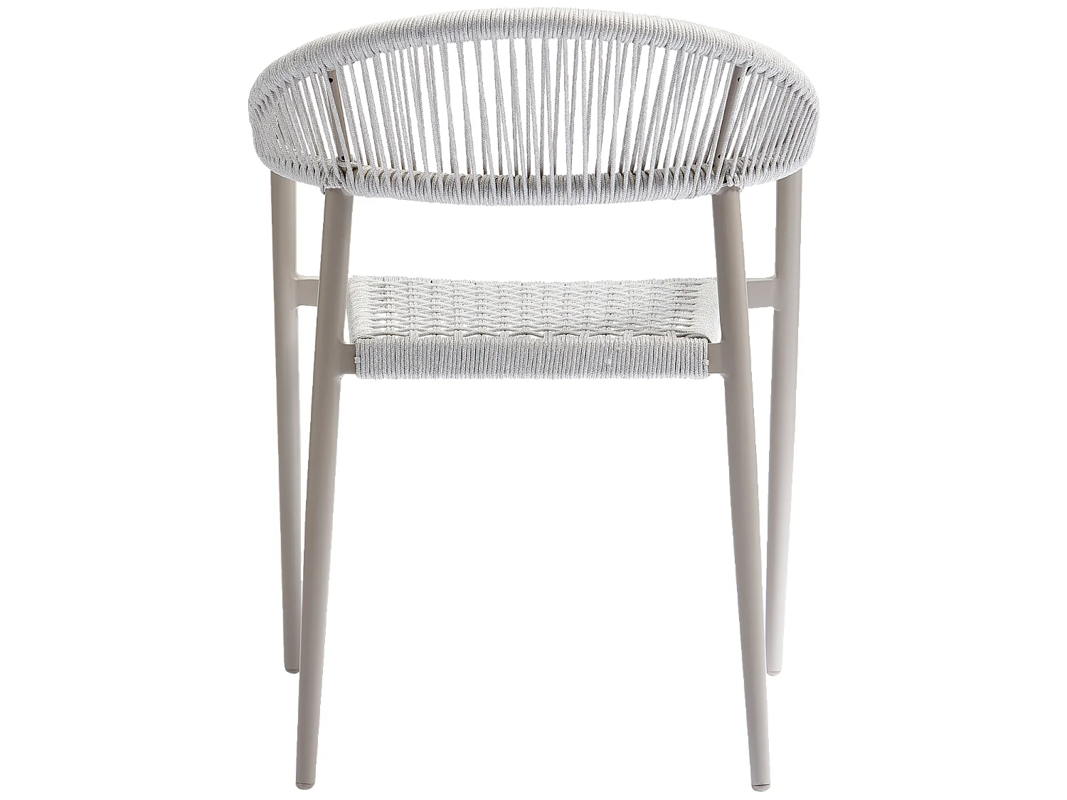 Chaise de jardin en corde et aluminium YELLOW