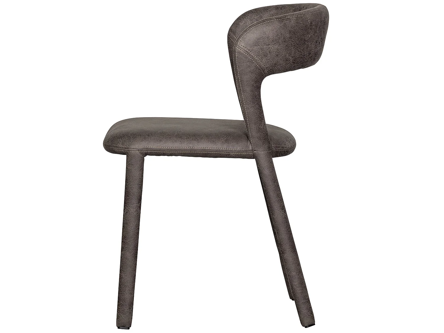 Lot de 2 chaises de table en similicuir NOBLE