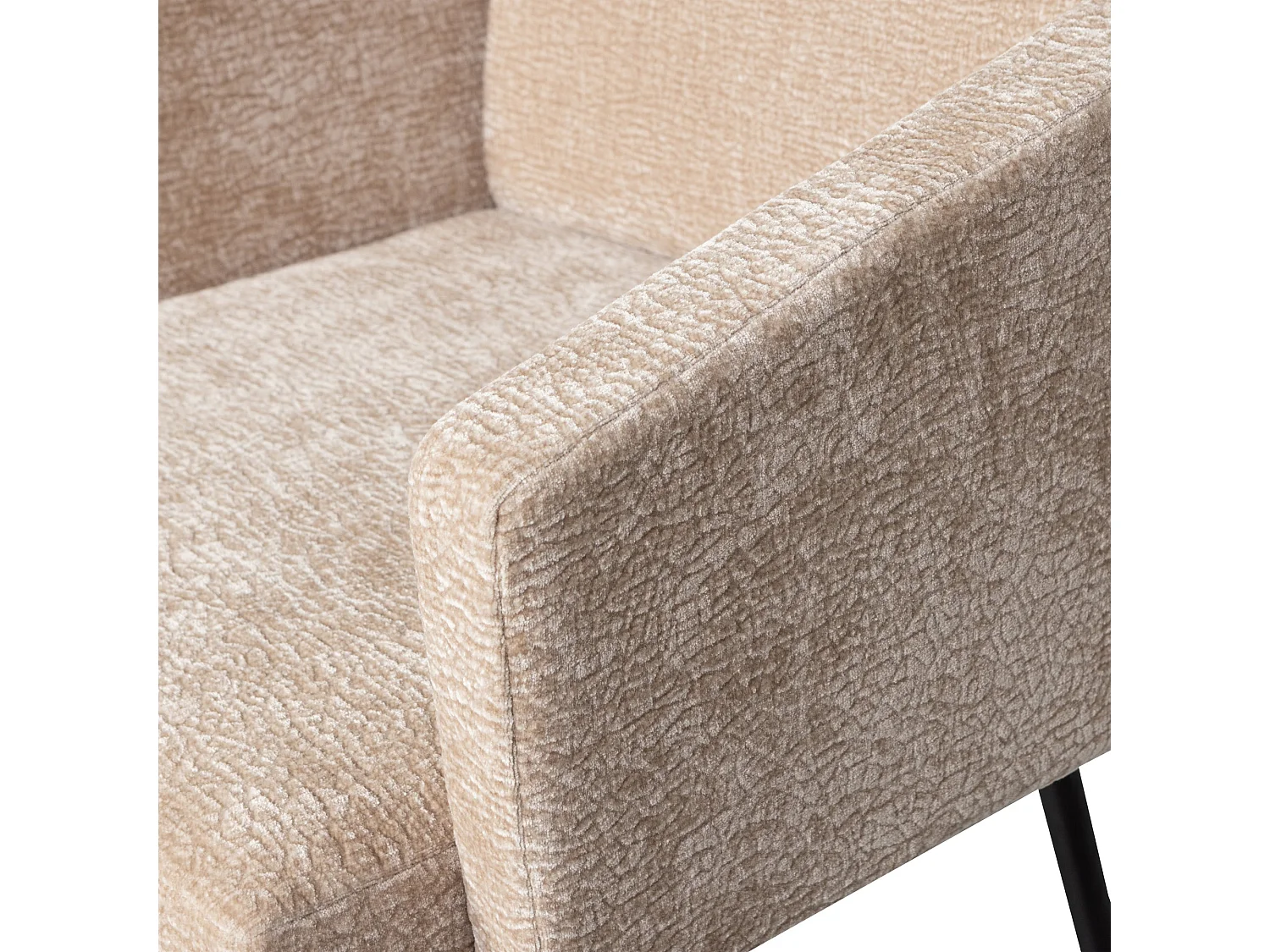 Lot de 2 chaises de table en chenille MOUNT