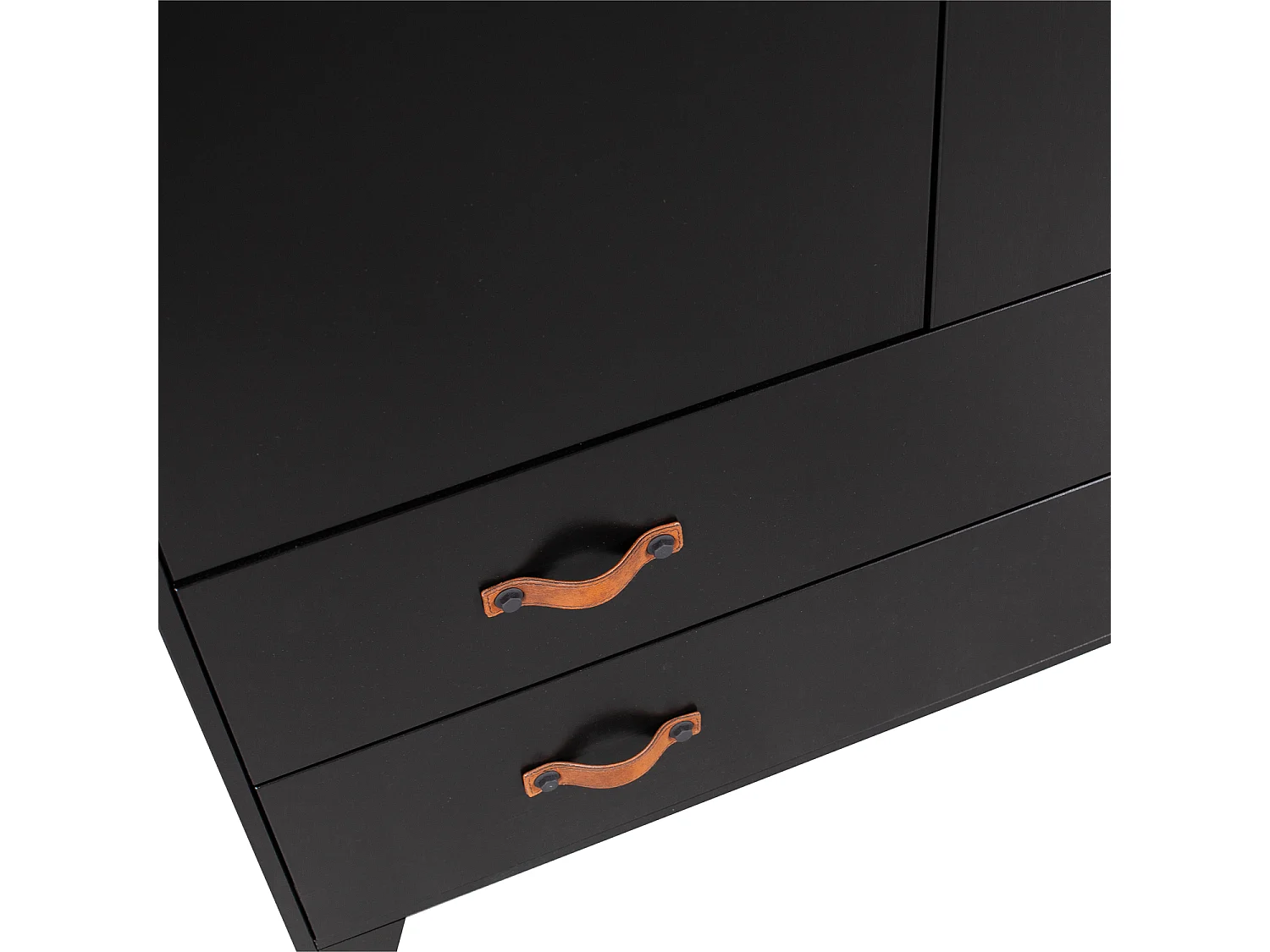 Armoire 2 portes et 4 tiroirs en pin DIAN