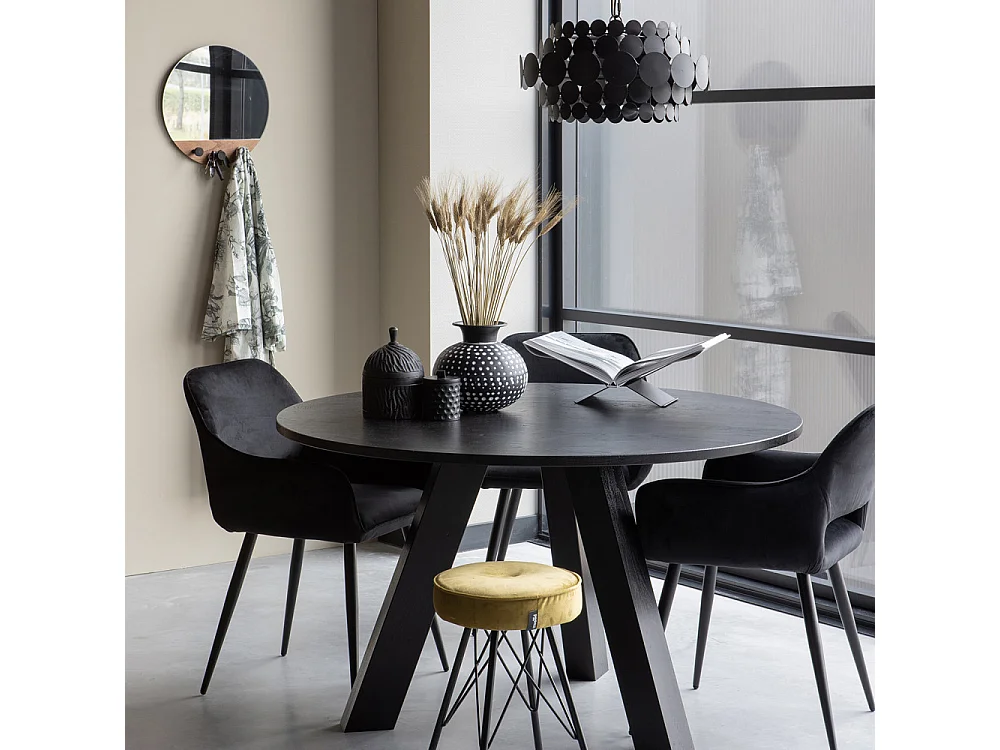 Chaises de table velours JELLE