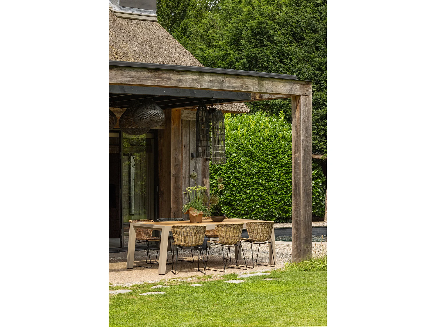 Chaises de jardin en rotin WINGS