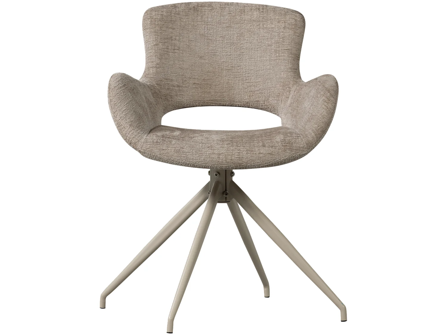 Lot de 2 fauteuils de table en velours ELIVA