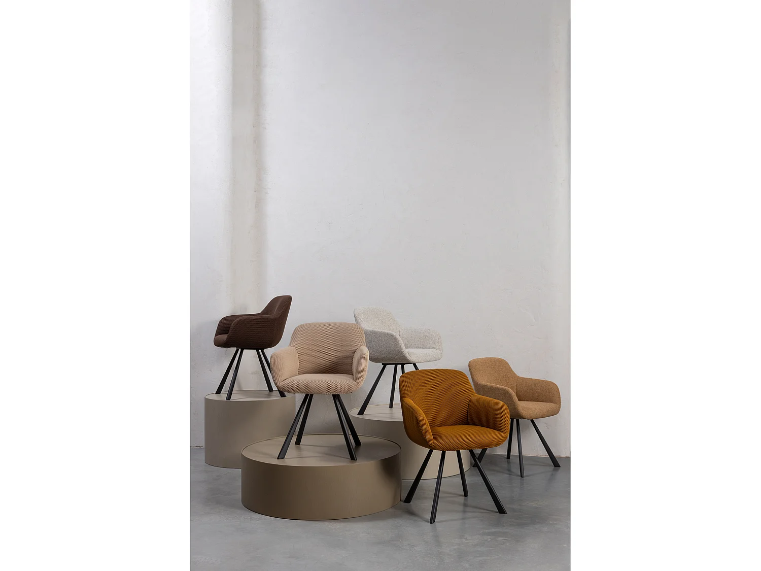 Chaise de table en tissu JUNO