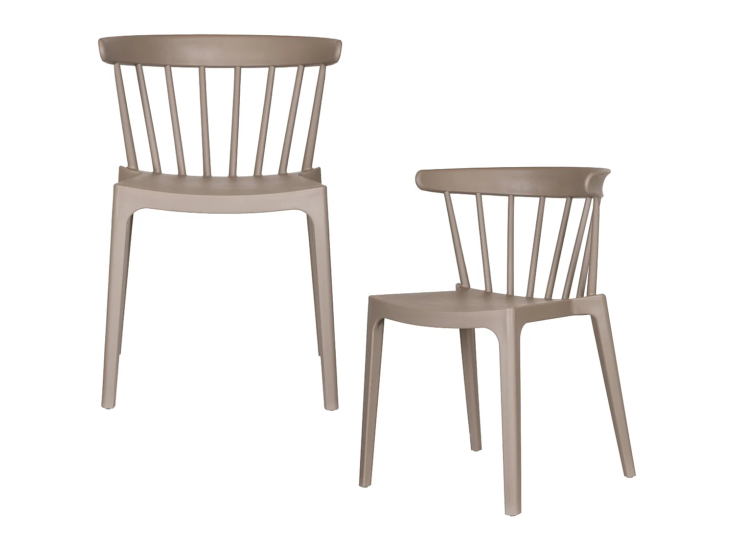 Lot de 2 chaises de jardin en polypropylène BLISS