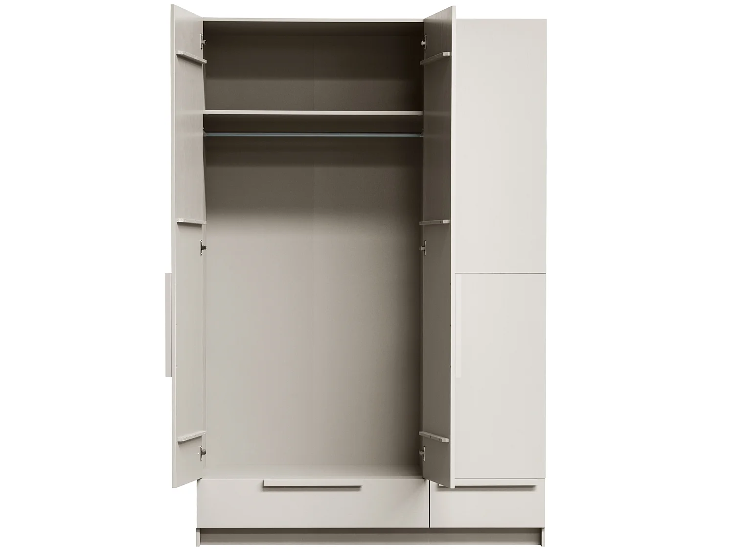 Armoire 3 portes et 2 tiroirs en pin PURE