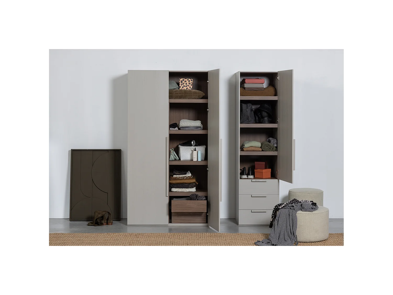 Armoire 2 portes en pin RENS