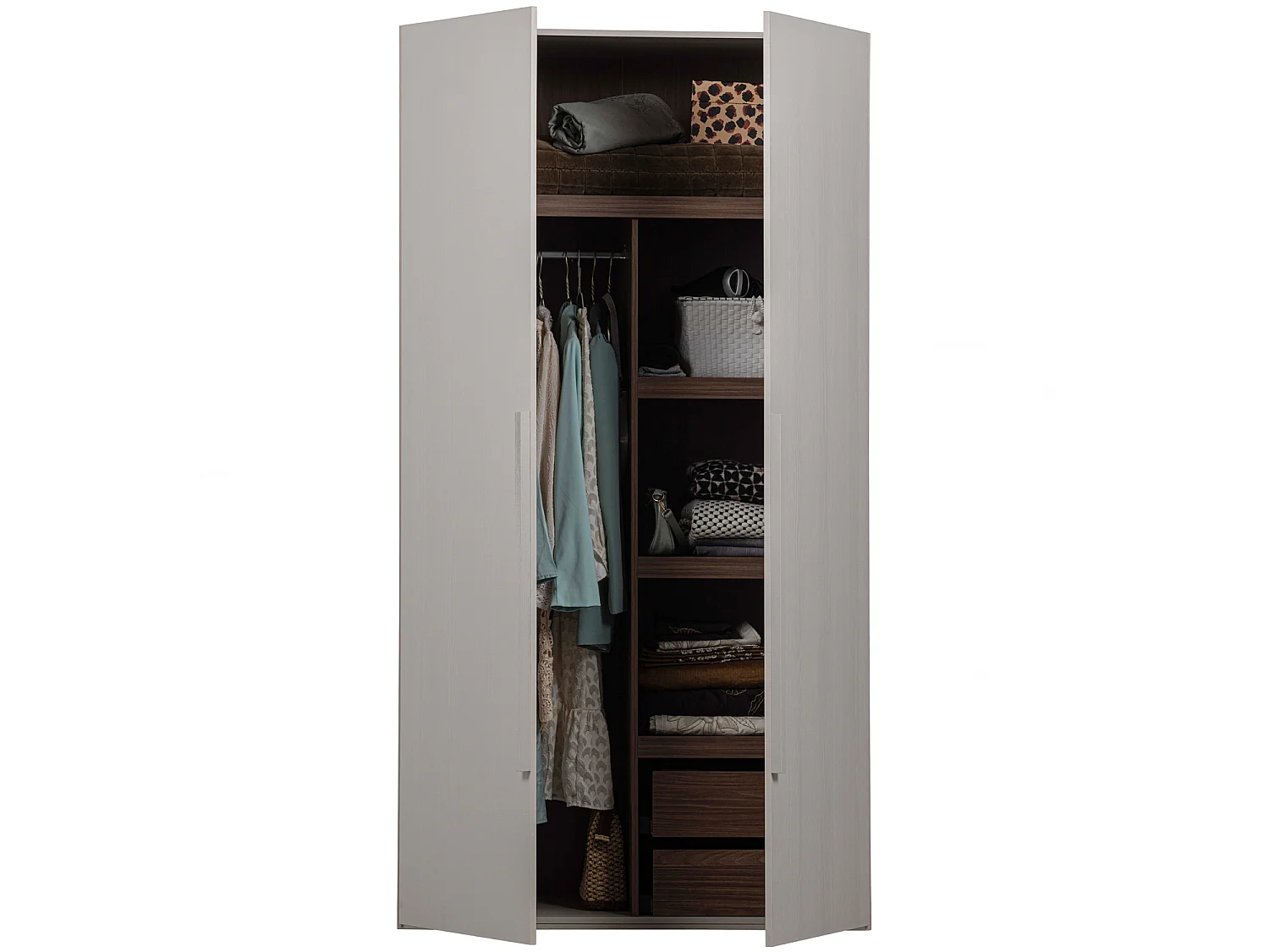Armoire 2 portes en pin RENS