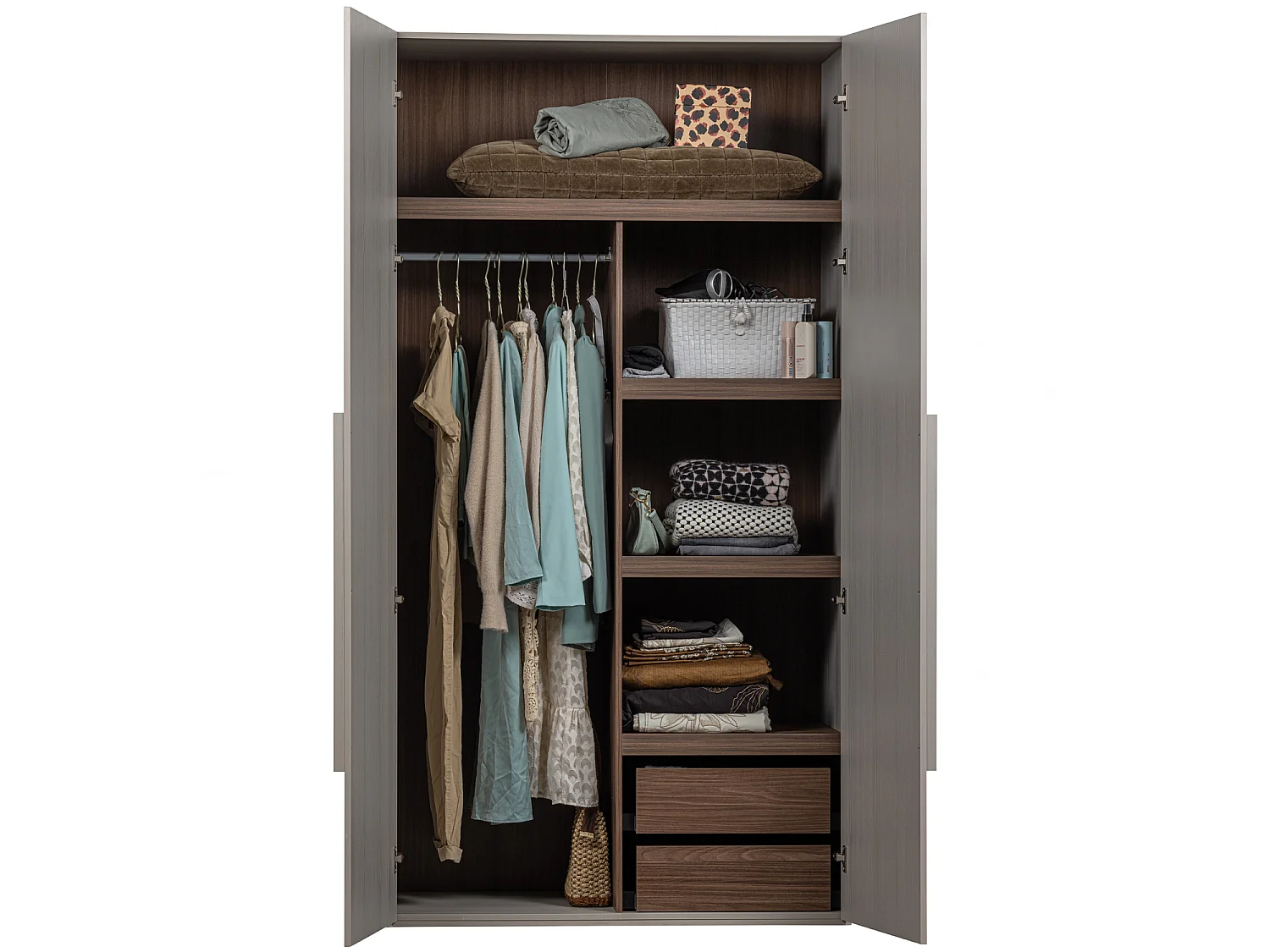 Armoire 2 portes en pin RENS