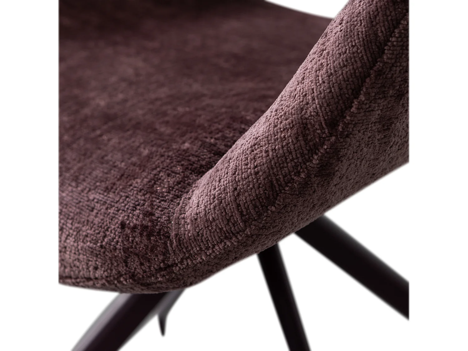 Lot de 2 chaises de table en velours ELIVA