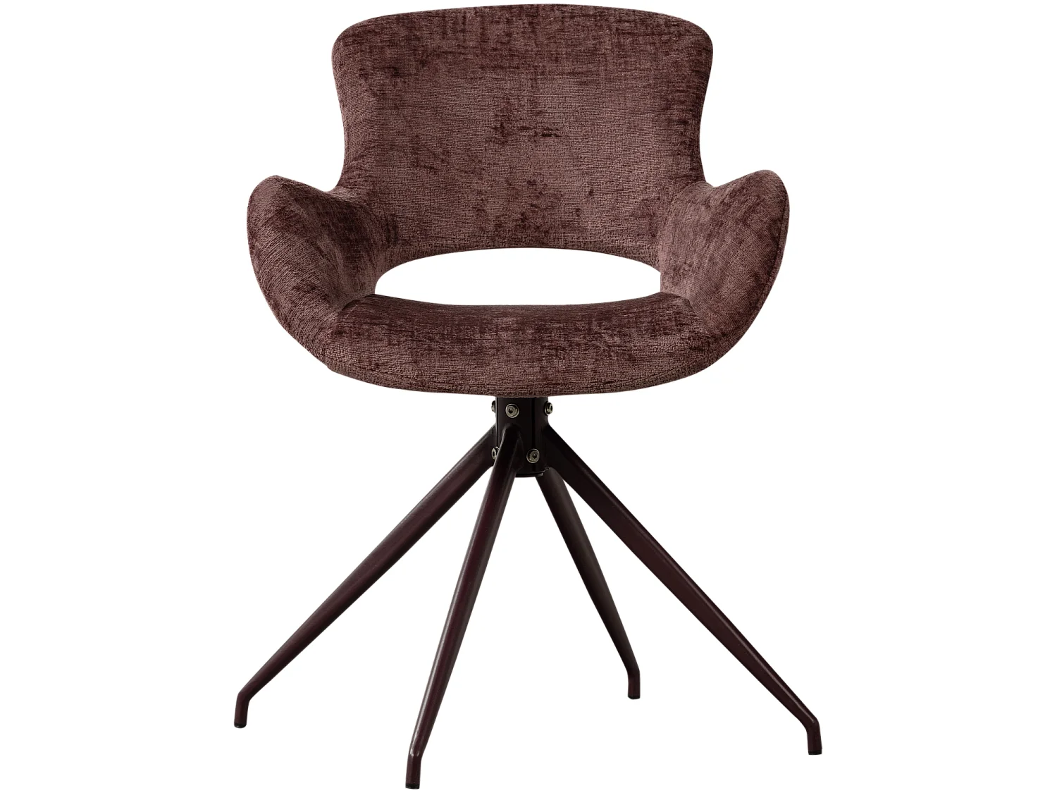 Lot de 2 chaises de table en velours ELIVA
