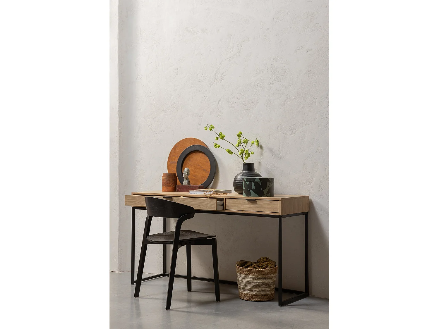 Lot de 2 chaises de salle à manger en frêne CRAS