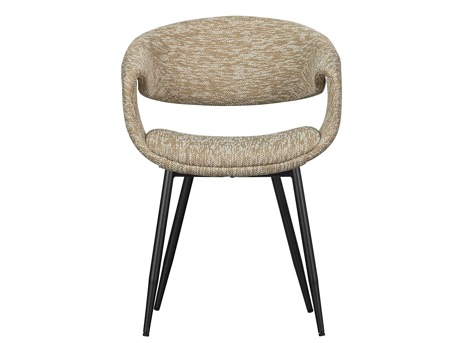Lot de 2 chaises de table en fer et polyester YOSSI
