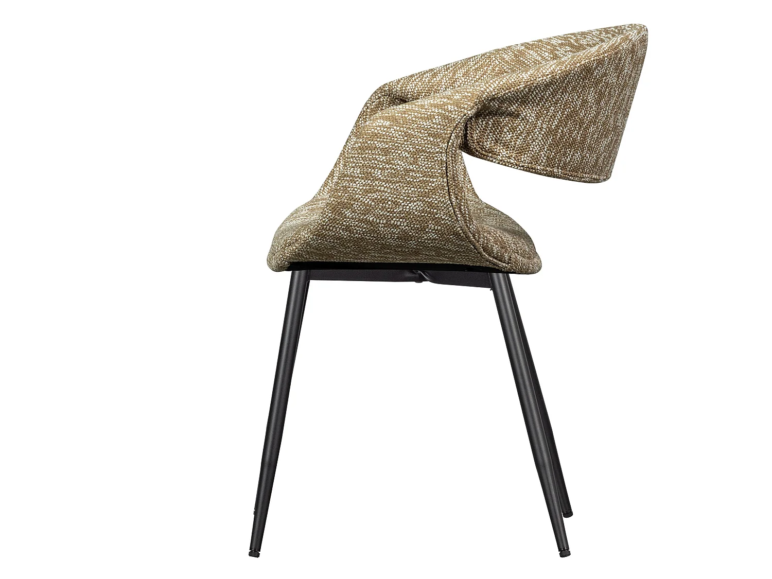 Lot de 2 chaises de table en fer et polyester YOSSI
