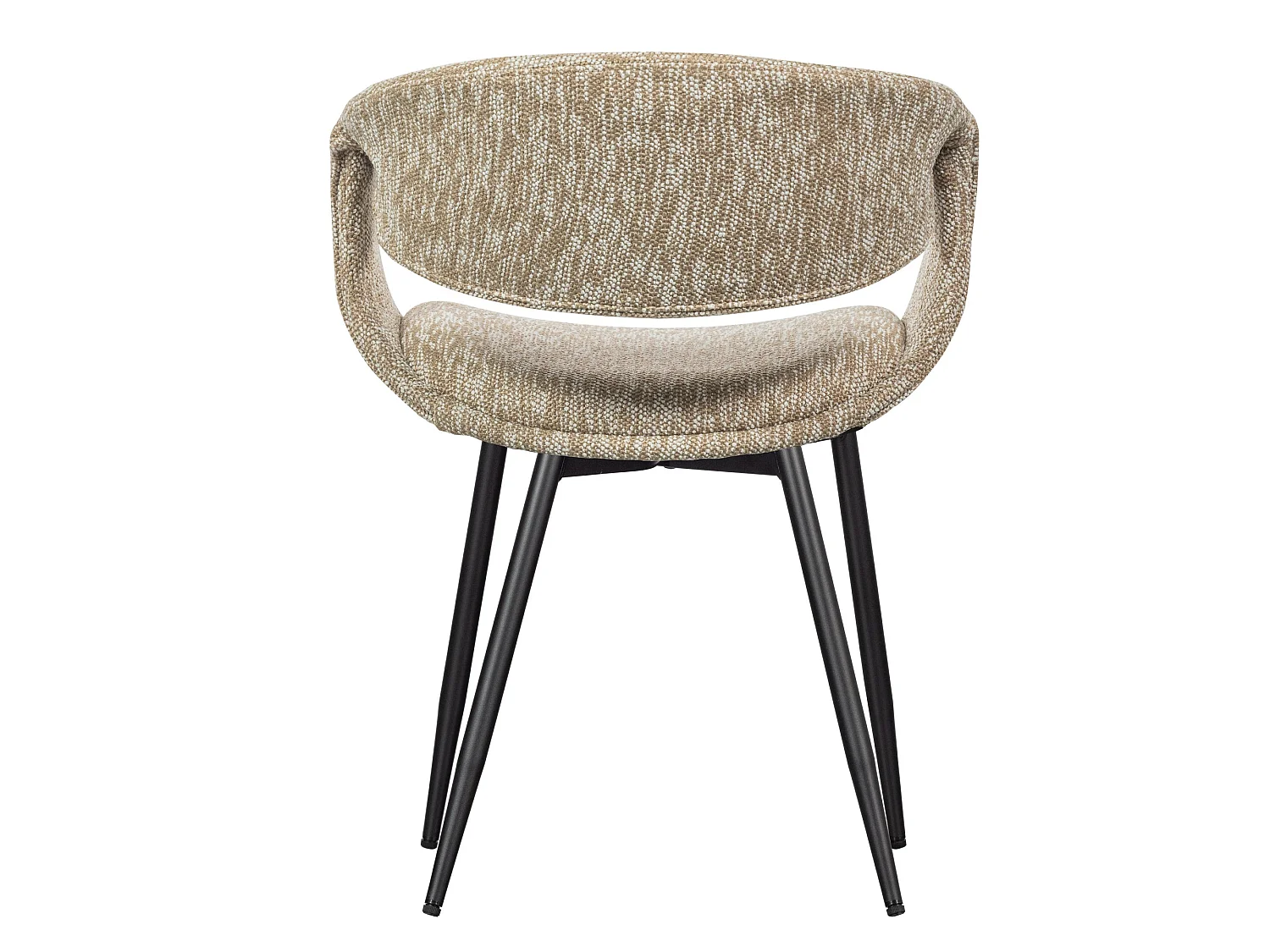 Lot de 2 chaises de table en fer et polyester YOSSI
