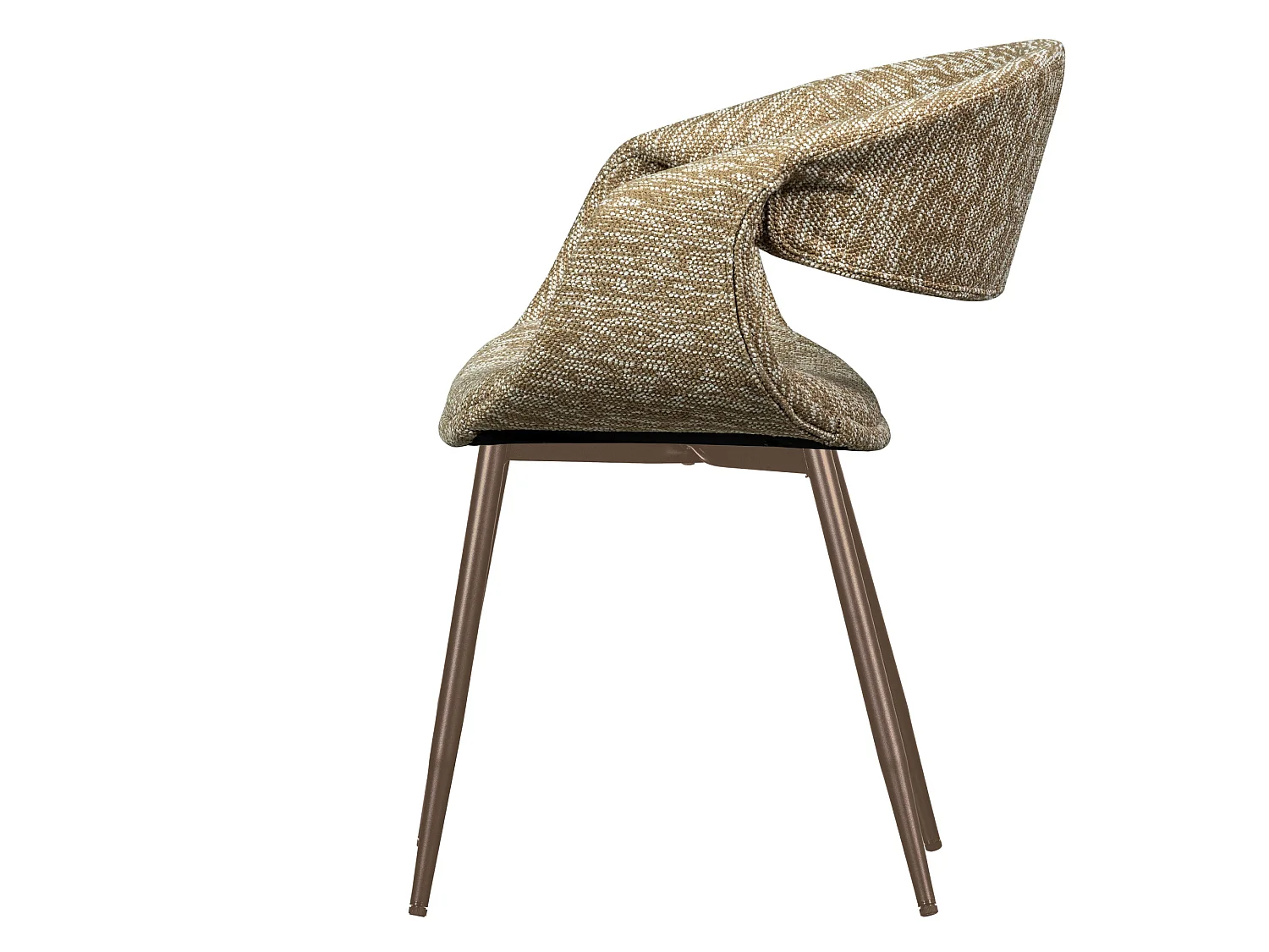Lot de 2 chaises de table en fer et polyester YOSSI